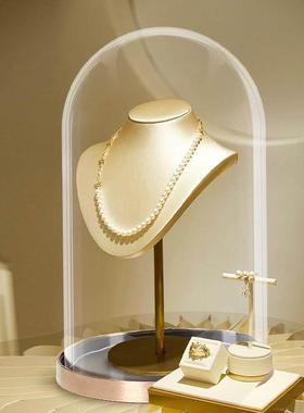 玻璃罩子防尘罩房间客厅装饰摆件珠宝首饰工艺品永生花透明展示罩