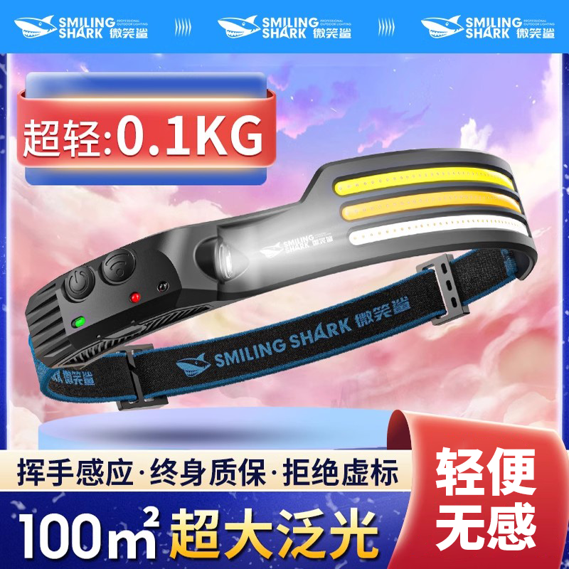 头灯强光充电超亮头戴式