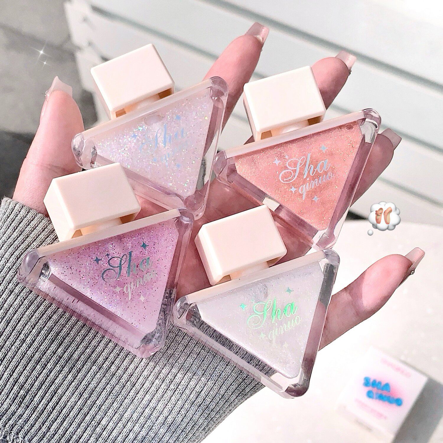 SHAQINUO莎琪诺琉光溢彩眼影液卧蚕眼线提亮珠光细闪人鱼姬多用