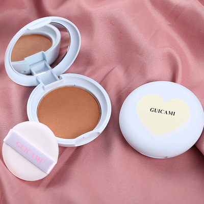 麻薯高光修容粉饼偏光水光粉色蜜桃肌Q弹软滑不飞粉粉底液/膏中国