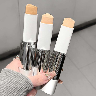 懒人粉底棒细腻服帖持妆自然水润遮瑕双头平价彩妆粉底液/膏