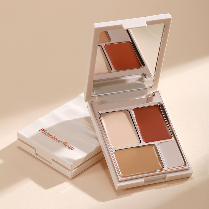 新款 幻影小熊裸感调色自然立体修容遮盖黑眼圈持妆不假白遮瑕膏