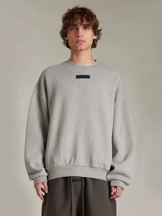 小众潮牌秋冬加绒男士 ESSENTIALS复线美式 情侣圆领卫衣 FSYZ FOG