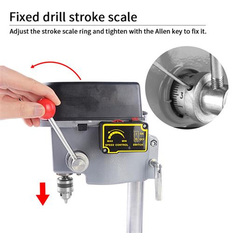 极速厂促6型钻台精密小台s钻高速 小型台钻 小铣床 U全铜电机0微5
