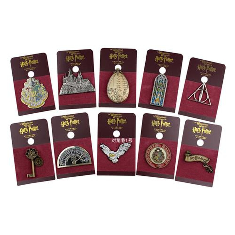 对角巷1号 hp胸针正品周边霍格沃茨城堡徽章猫头鹰金蛋周边徽章