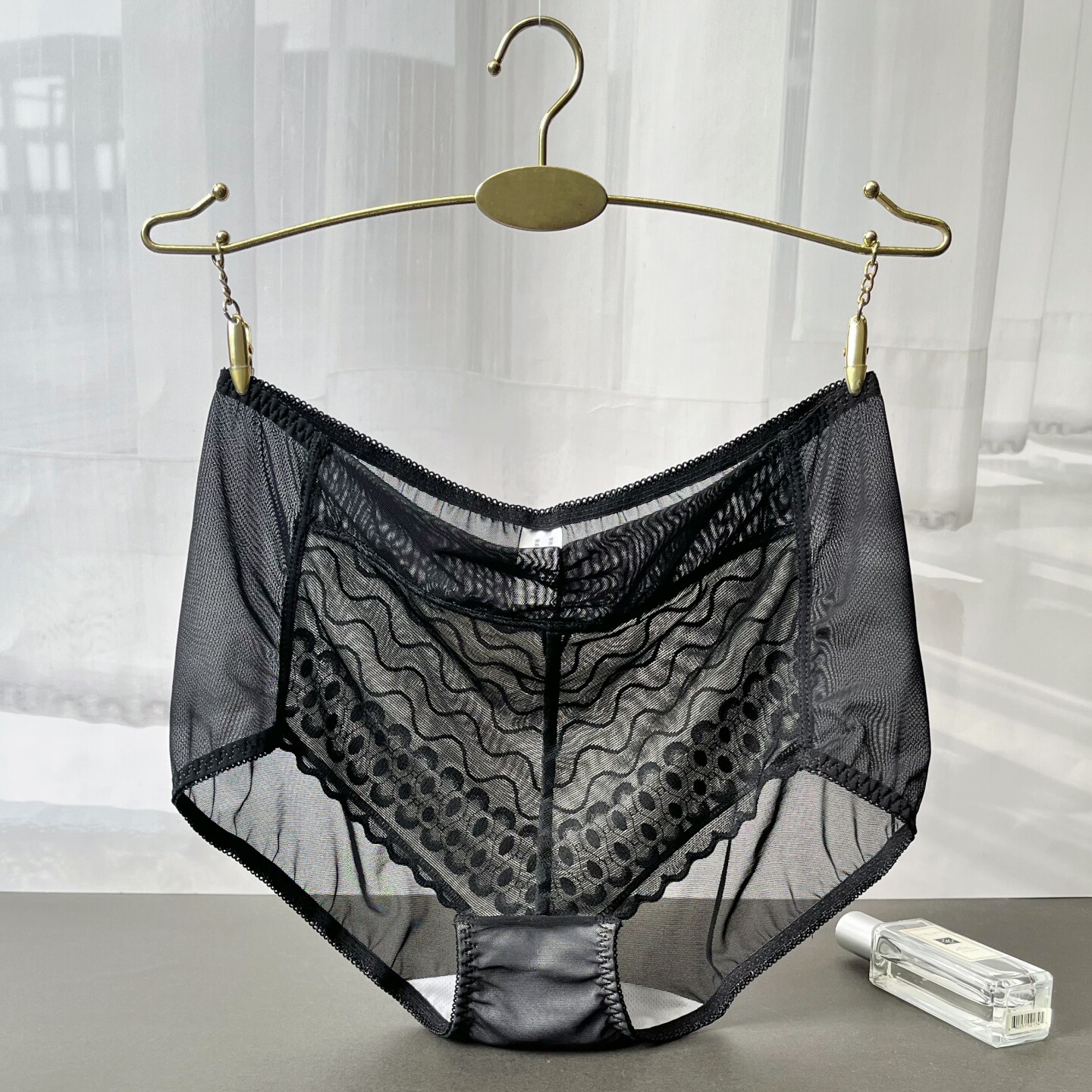 2025新款女士中腰蕾丝三角内裤