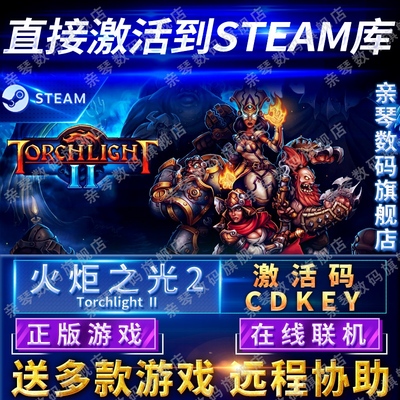 Steam正版火炬之光2激活码CDKEY在线联机国区全球区火炬之光二Torchlight II电脑PC中文游戏