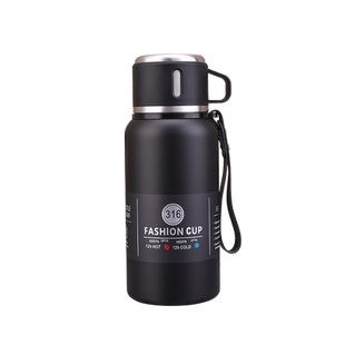 316不锈钢保温壶大容量户外学生保温杯子弹头泡茶运动水杯子1L男