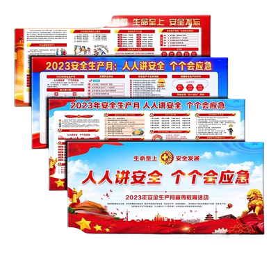 2025年安全生产月主题宣传海报