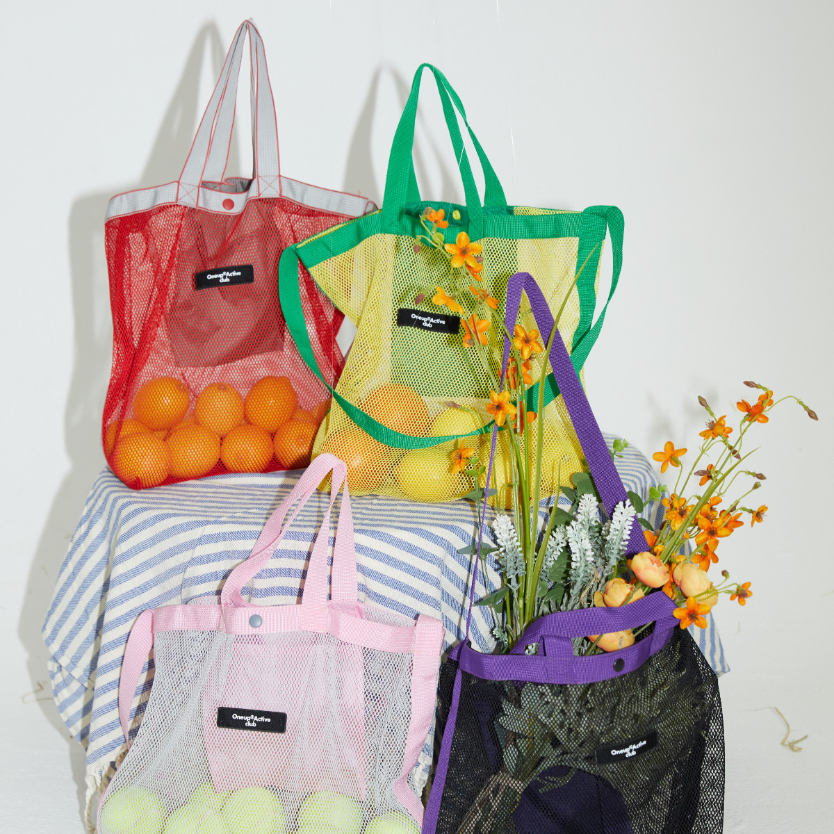 ONEUP定制网眼购物袋逛街搭配购物休闲运动通勤便携可折叠袋子,箱包皮具/热销女包/男包,通用款女包,淘宝优惠券,粉丝福利购,淘宝优惠卷