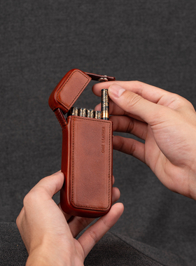 一皮oneleather 细支专用烟盒20支装高档便携礼品爱喜ese炫赫门