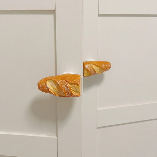 【八尾狐手工】法棍造型门把手防撞手柄家居装饰创意好物更换厨房