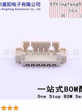 AFC12-S06CCC-00 (47Pcs)1.25mm 1x6P间距1.25mm插针结构1x6P排数