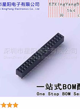 FFH20001-D36S1004K6K 2mm 2x18P排数 双排 总孔位数36间距2mm插