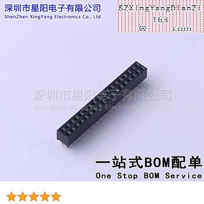 FFH20001-D36S1004K6K 2mm 2x18P排数 双排 总孔位数36间距2mm插