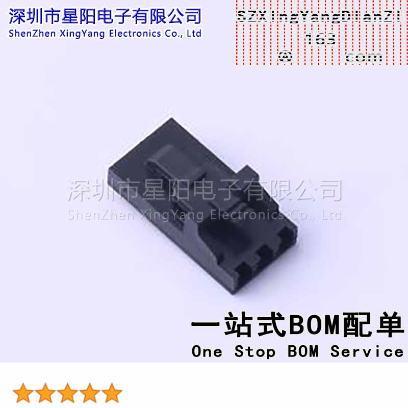 FHG25402-S03M2K6B(5Pcs)2.54mm 1x3P间距2.54mm插孔结构1x3P每