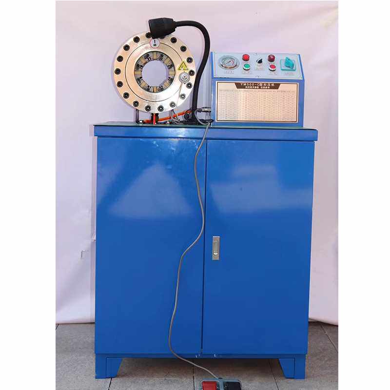 加工直径6-51电动液压油管扣压机3千瓦压高压油管压管机10套模具