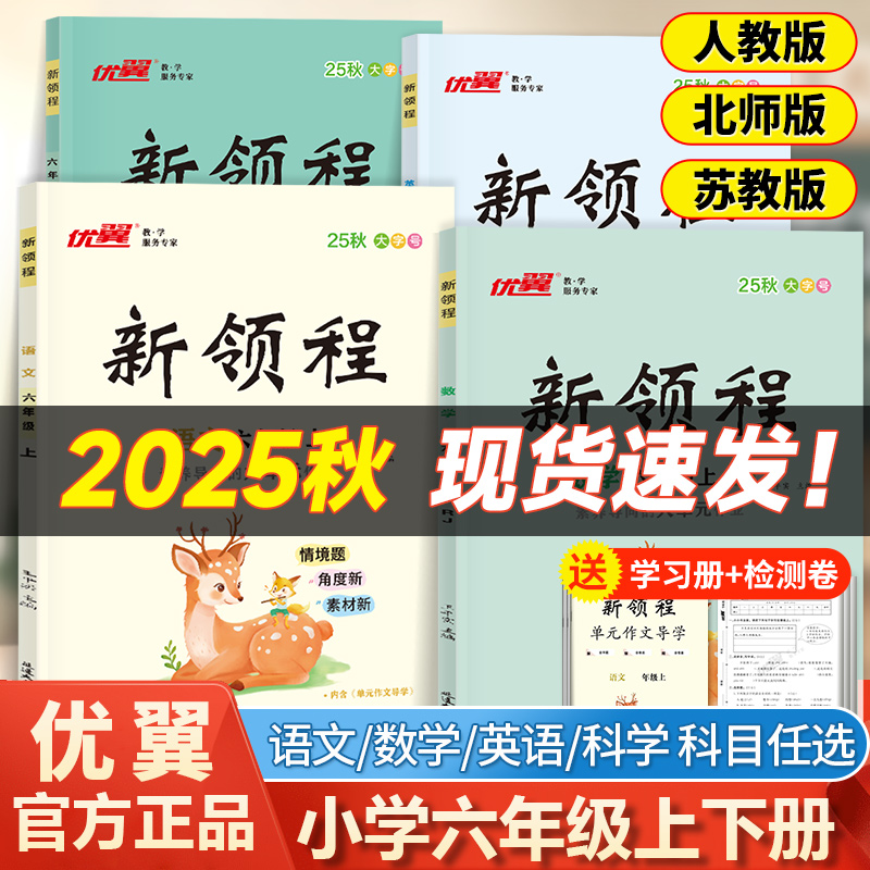 优翼新领程六年级上下册同步训练