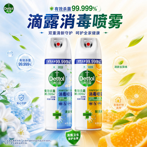滴露鞋袜衣物消毒喷雾454ml