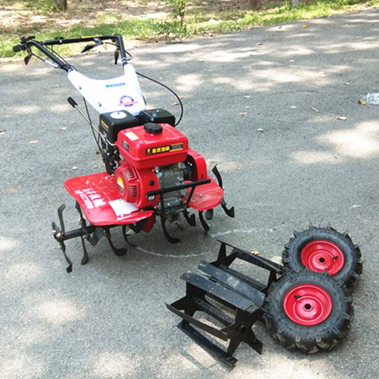 小型农用松土旋耕机家用手扶自走式旋耕机多功能耕地机图片