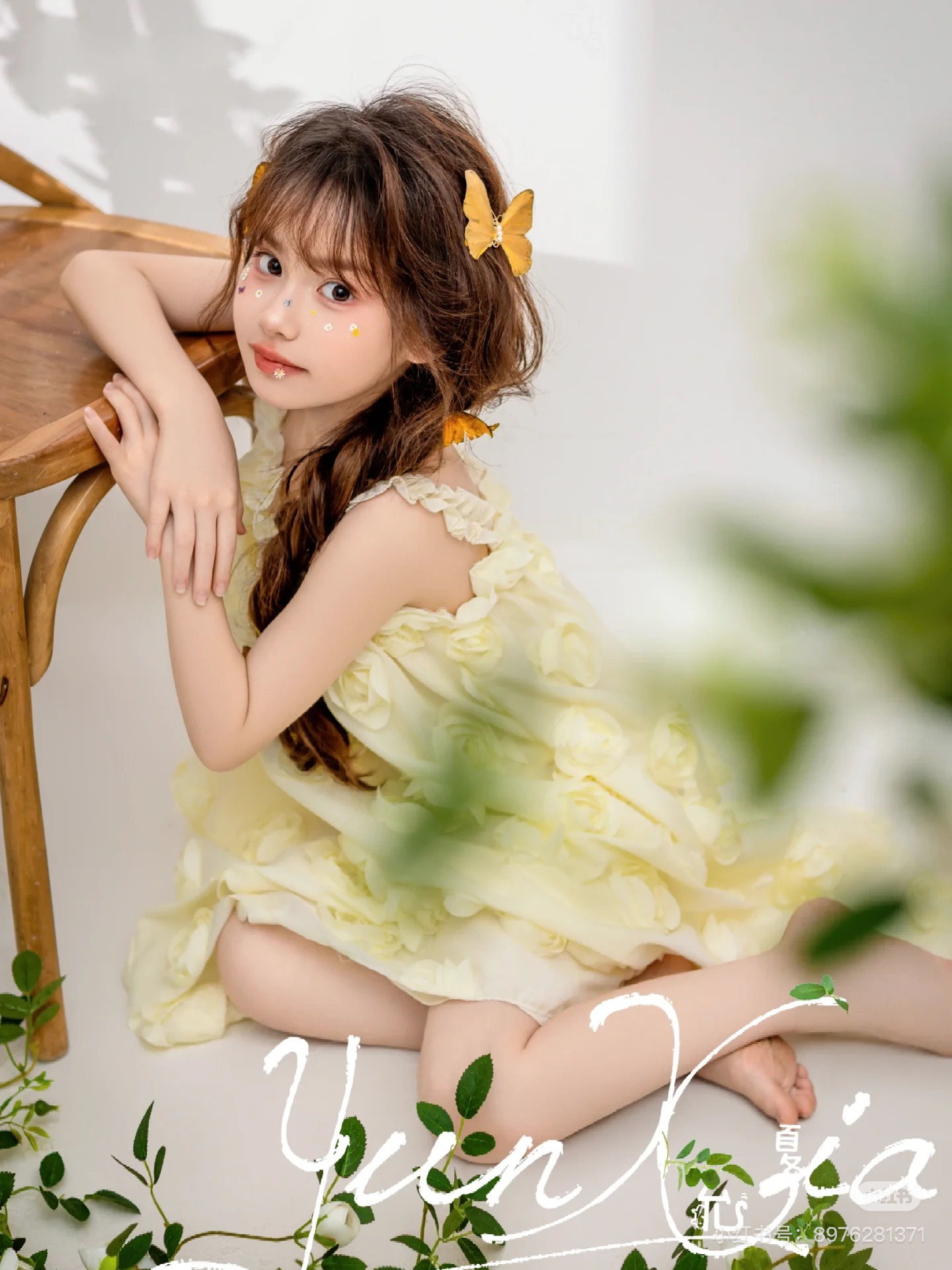 女童吊带连衣裙夏装韩版蓬蓬裙甜美儿童夏季新款高级花朵立体裙子