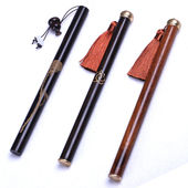 黑檀木雕莲蓬长款 拔口线香筒紫光檀木质香管香炉香具把玩礼品新款