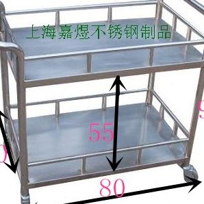 定制304不锈钢双层推车防静电推车平板车周转车工具车小货车拖车