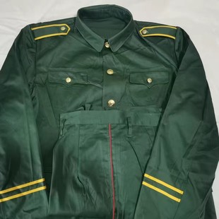 80年代库存83式冬服套装橄榄绿涤卡服收藏服中山服工作服老兵情节