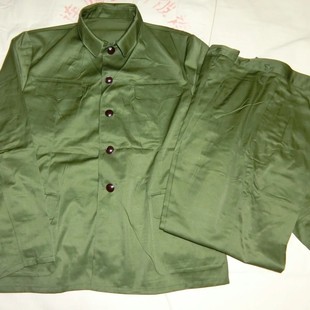 80年代库存65式冬服套装涤卡冬常服老式中山服收藏服怀旧服真品