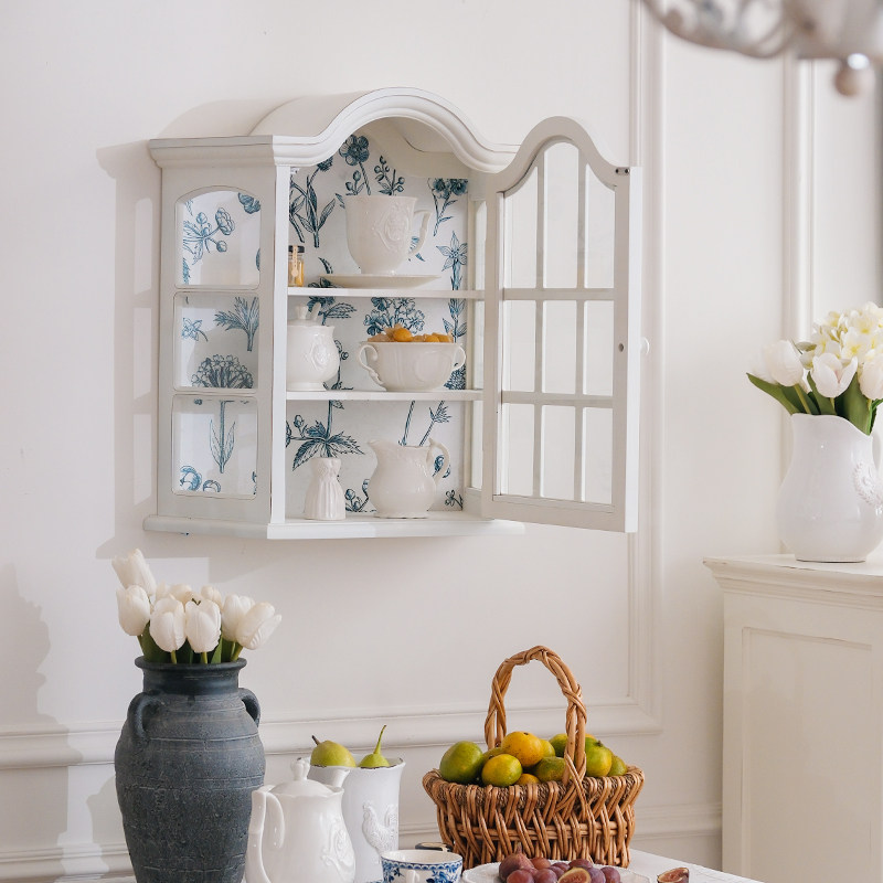 【福利款no退no换】悦澜居挂墙收纳柜墙面装饰法式复古置物柜客厅,住宅家具,吊柜/壁柜,淘宝优惠券,粉丝福利购,淘宝优惠卷