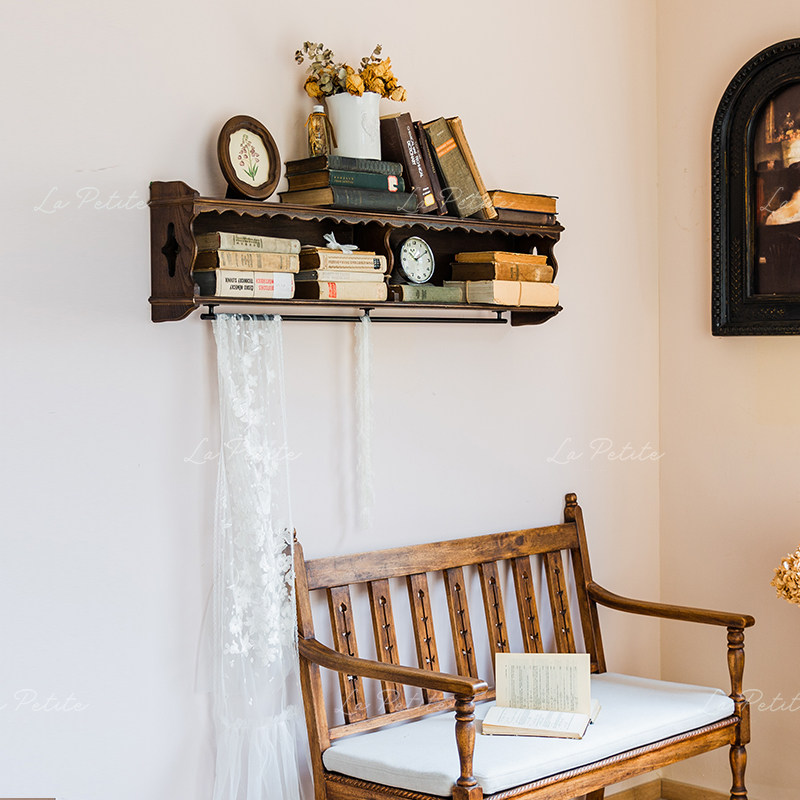 悦澜居中古墙面壁柜家用碗碟杯子收纳架书房书架壁挂陈列展示吊柜,住宅家具,吊柜/壁柜,淘宝优惠券,粉丝福利购,淘宝优惠卷