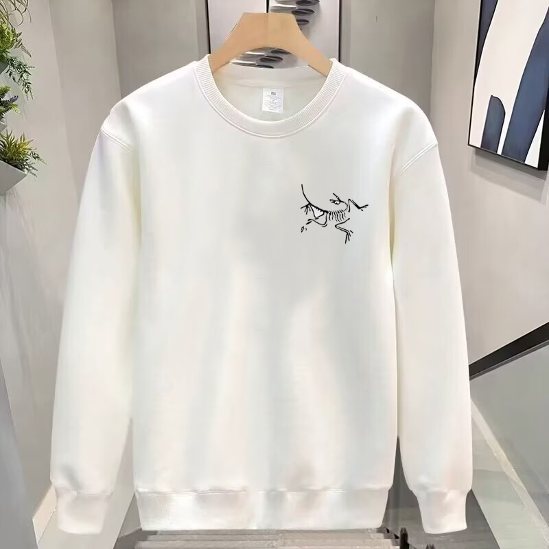 【1折专区】奥特莱斯 美式印花无帽卫衣男女秋季高街情侣宽松上衣