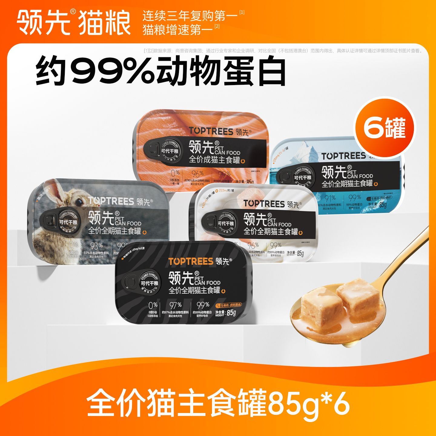 Toptrees猫主食罐成猫幼