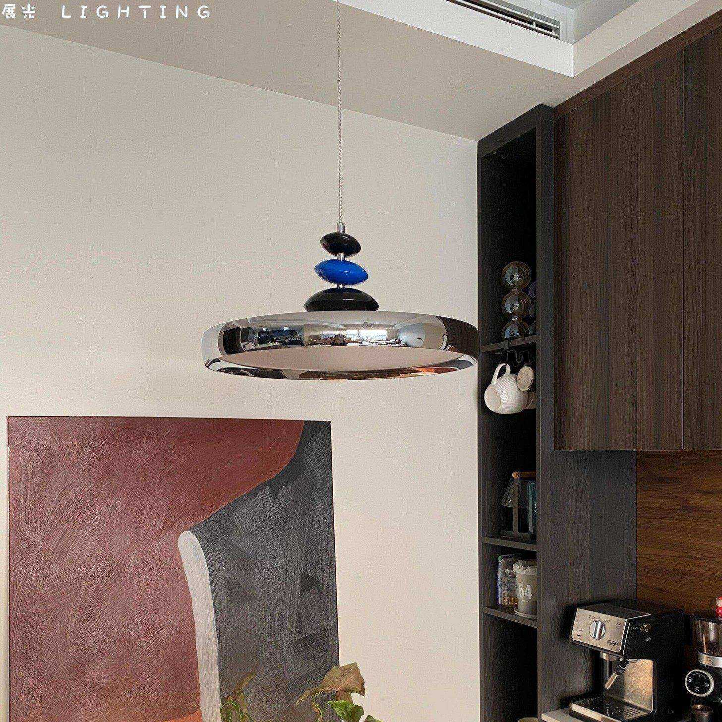 包豪斯飞碟餐厅吊灯中古全光谱护眼餐桌吧台灯现代简约,家装灯饰光源,餐厅吊灯,淘宝优惠券,粉丝福利购,淘宝优惠卷