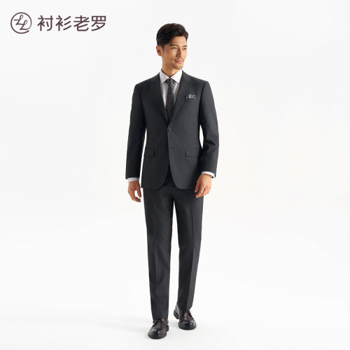 衬衫老罗总裁系列戗驳领套西