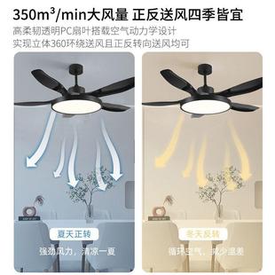 北欧吊扇灯客厅吊顶一体电扇灯变频智能餐厅卧室家用电风扇灯工厂