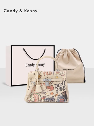 Shoulder bag, handheld one-shoulder bag, with little bears, Birthday gift, high-end