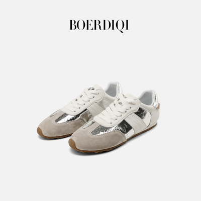 【阳子YZ】软底舒适小白鞋女2025春时尚百搭德训鞋户外运动休闲鞋