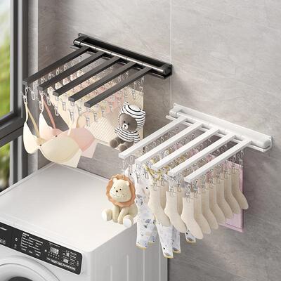 folding laundry clothes garment drying hanger rack holder