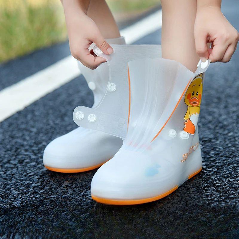 Rainy Day Rain Boots Waterproof Kid Rubber Shoes Cartoon Cut