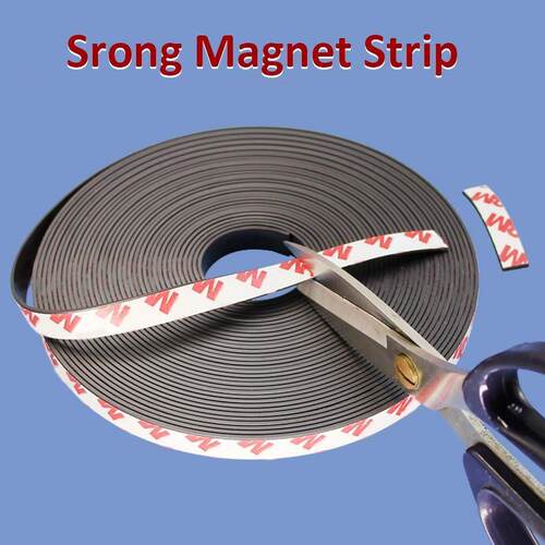 Strong Flexible Magnet Strip Self Adhesive Magnetic Tape 1Me