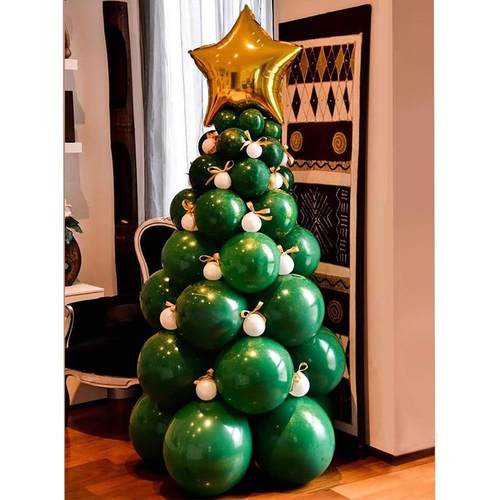 Christmas Green Balloon Forest Series Christmas Tree Set