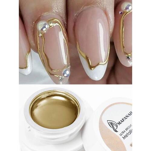 Metallic Painting Gel Chrome Gold Silver Mirror Effect Nail