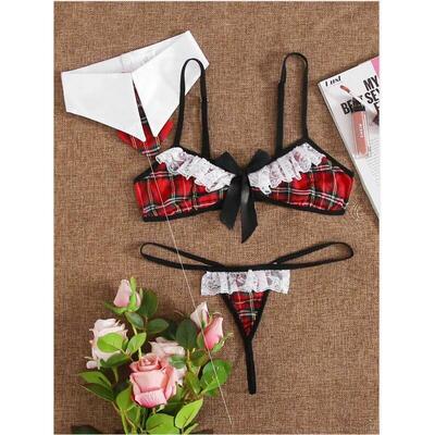 Erotic underwear Three-piece sexy three-point underwear
