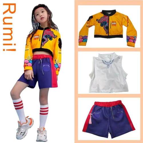 Halloween Party Huntrix Rumi Orange Series Jacket Vest Short