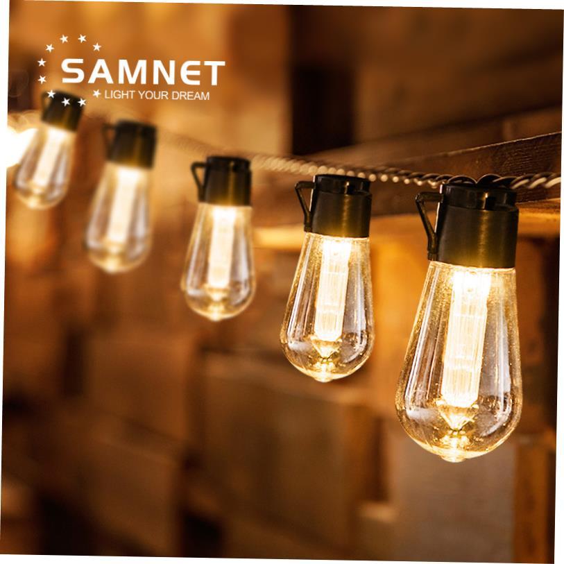 LED Solar String Lights Christmas Decoration Light Bulb IP65