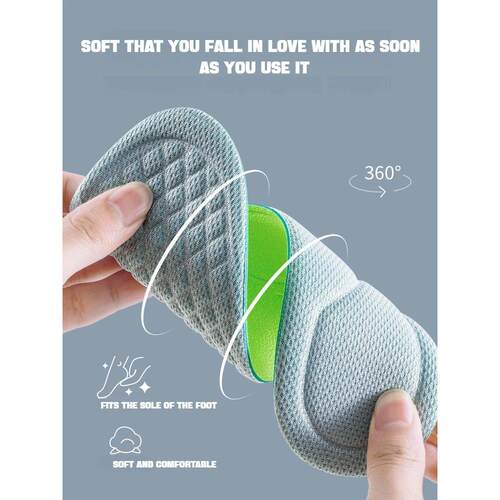 1Pair Memory Foam Plantar Fasciitis Relief Shoes Insole Arch