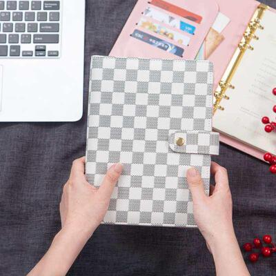 A5 notebook loose-leaf notebook high-grade leather cover pla