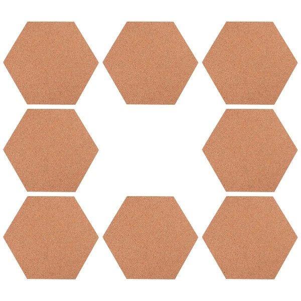 8 Pcs Photo Wall Wooden Bulletin Board Cork Corkboard Pin