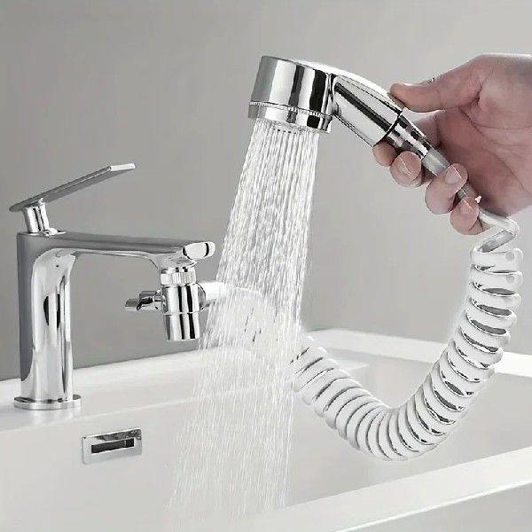 Faucet extender external shower head bathroom faucet
